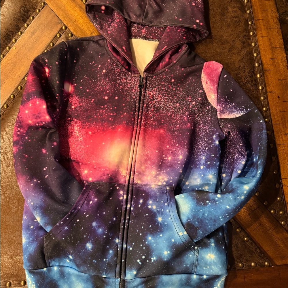 Galaxy Print Kids Hoodie